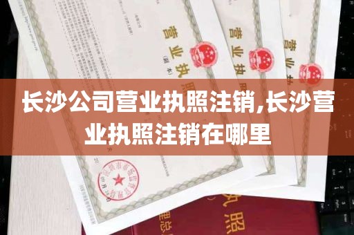 长沙公司营业执照注销,长沙营业执照注销在哪里