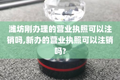 潍坊刚办理的营业执照可以注销吗,新办的营业执照可以注销吗?