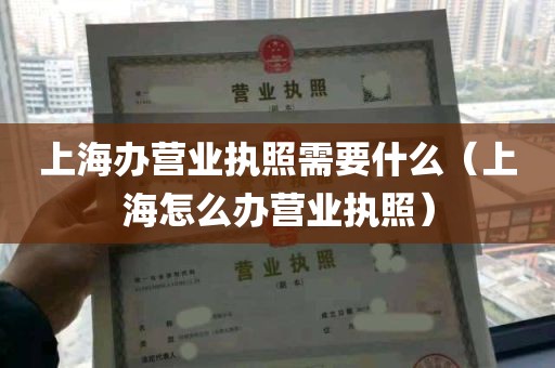 上海办营业执照需要什么（上海怎么办营业执照）