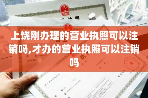 上饶刚办理的营业执照可以注销吗,才办的营业执照可以注销吗