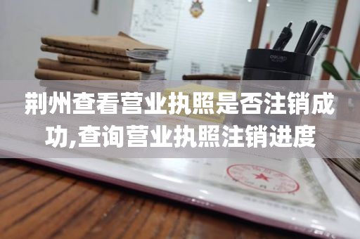 荆州查看营业执照是否注销成功,查询营业执照注销进度