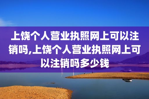 上饶个人营业执照网上可以注销吗,上饶个人营业执照网上可以注销吗多少钱