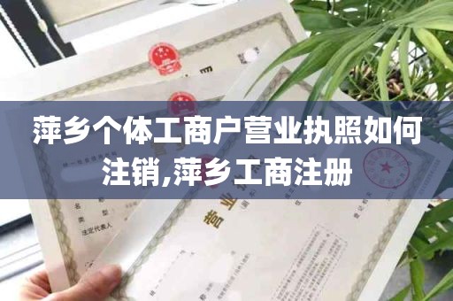 萍乡个体工商户营业执照如何注销,萍乡工商注册