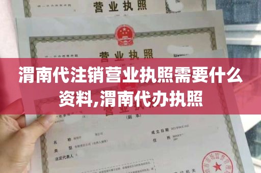 渭南代注销营业执照需要什么资料,渭南代办执照