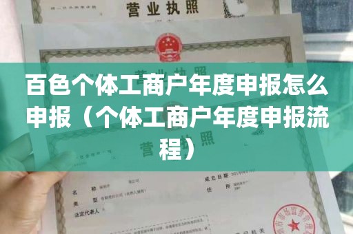 百色个体工商户年度申报怎么申报（个体工商户年度申报流程）