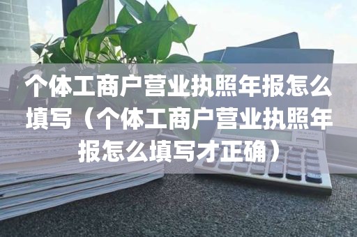 个体工商户营业执照年报怎么填写（个体工商户营业执照年报怎么填写才正确）