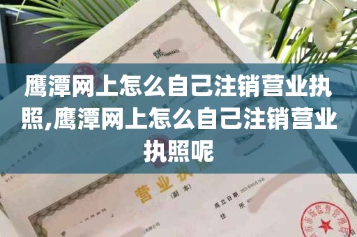 鹰潭网上怎么自己注销营业执照,鹰潭网上怎么自己注销营业执照呢