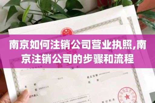 南京如何注销公司营业执照,南京注销公司的步骤和流程