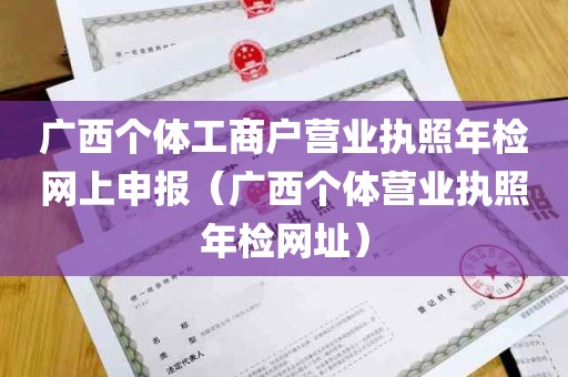 广西个体工商户营业执照年检网上申报（广西个体营业执照年检网址）