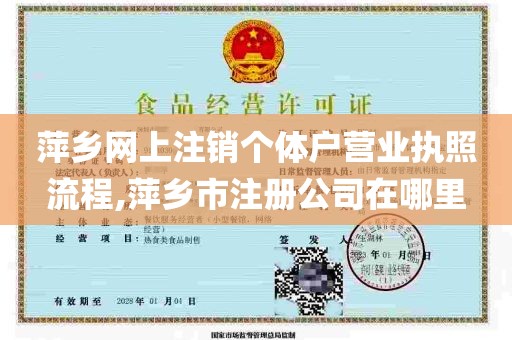 萍乡网上注销个体户营业执照流程,萍乡市注册公司在哪里