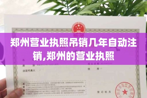 郑州营业执照吊销几年自动注销,郑州的营业执照