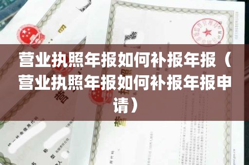 营业执照年报如何补报年报（营业执照年报如何补报年报申请）