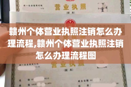 赣州个体营业执照注销怎么办理流程,赣州个体营业执照注销怎么办理流程图