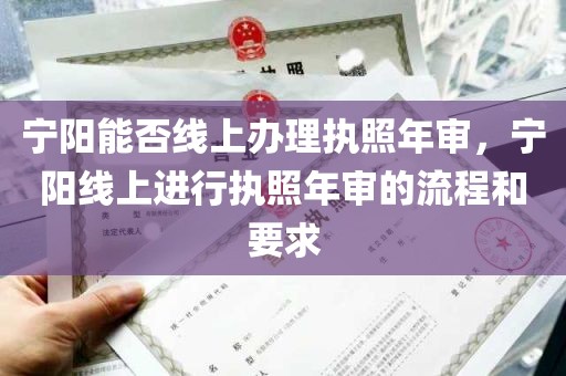 宁阳能否线上办理执照年审，宁阳线上进行执照年审的流程和要求