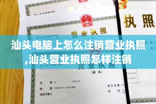 汕头电脑上怎么注销营业执照,汕头营业执照怎样注销