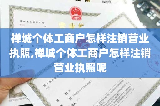 禅城个体工商户怎样注销营业执照,禅城个体工商户怎样注销营业执照呢