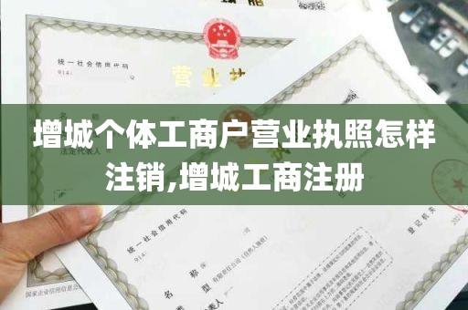 增城个体工商户营业执照怎样注销,增城工商注册