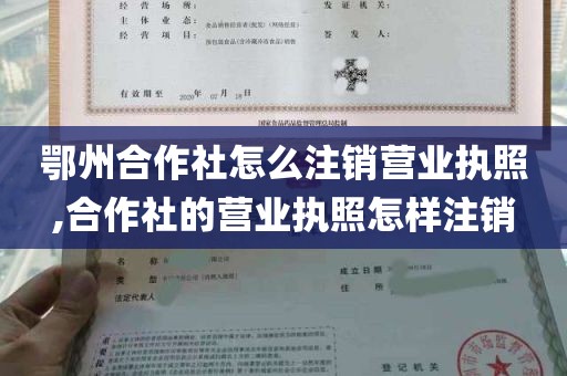 鄂州合作社怎么注销营业执照,合作社的营业执照怎样注销