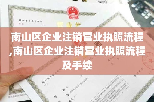 南山区企业注销营业执照流程,南山区企业注销营业执照流程及手续