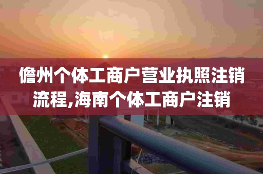 儋州个体工商户营业执照注销流程,海南个体工商户注销