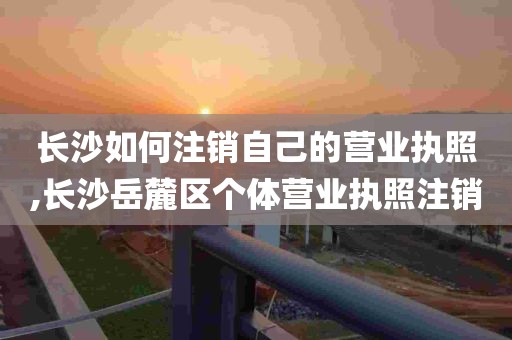 长沙如何注销自己的营业执照,长沙岳麓区个体营业执照注销