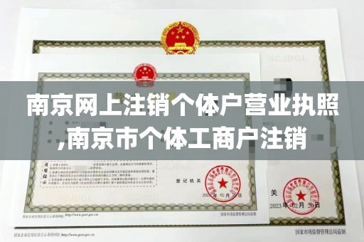 南京网上注销个体户营业执照,南京市个体工商户注销