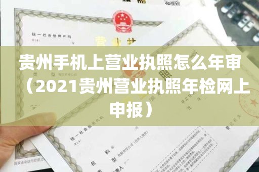 贵州手机上营业执照怎么年审（2021贵州营业执照年检网上申报）