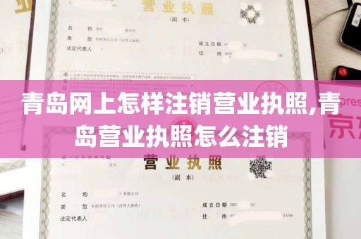 青岛网上怎样注销营业执照,青岛营业执照怎么注销