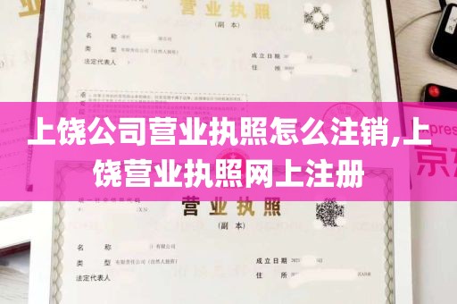 上饶公司营业执照怎么注销,上饶营业执照网上注册