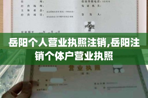 岳阳个人营业执照注销,岳阳注销个体户营业执照