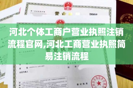 河北个体工商户营业执照注销流程官网,河北工商营业执照简易注销流程