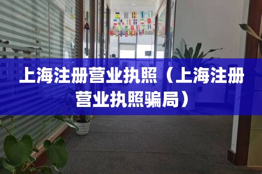 上海注册营业执照（上海注册营业执照骗局）