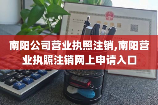 南阳公司营业执照注销,南阳营业执照注销网上申请入口