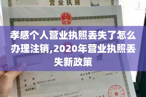 孝感个人营业执照丢失了怎么办理注销,2020年营业执照丢失新政策