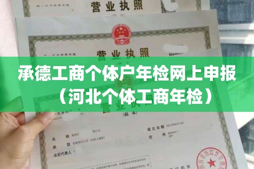 承德工商个体户年检网上申报（河北个体工商年检）