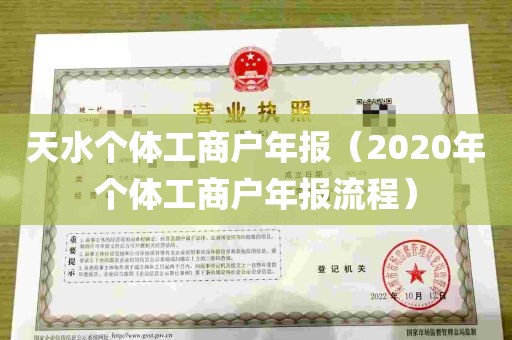 天水个体工商户年报（2020年个体工商户年报流程）