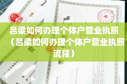 吕梁如何办理个体户营业执照（吕梁如何办理个体户营业执照流程）