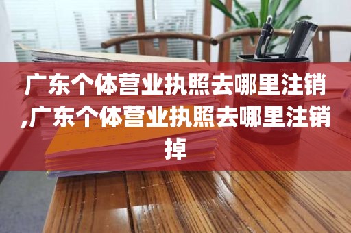 广东个体营业执照去哪里注销,广东个体营业执照去哪里注销掉