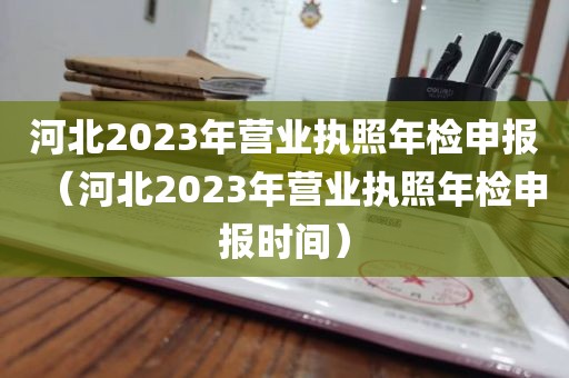 河北2023年营业执照年检申报（河北2023年营业执照年检申报时间）