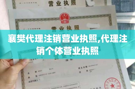 襄樊代理注销营业执照,代理注销个体营业执照