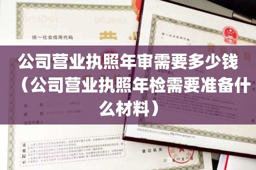 公司营业执照年审需要多少钱（公司营业执照年检需要准备什么材料）