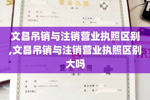 文昌吊销与注销营业执照区别,文昌吊销与注销营业执照区别大吗