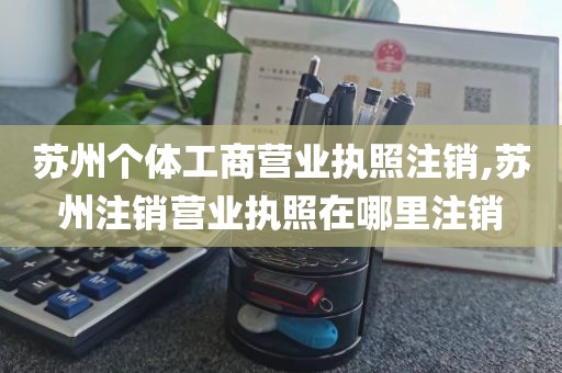 苏州个体工商营业执照注销,苏州注销营业执照在哪里注销