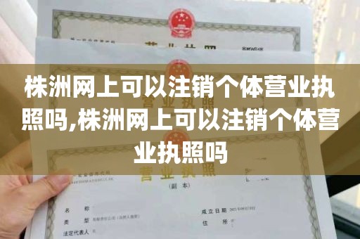 株洲网上可以注销个体营业执照吗,株洲网上可以注销个体营业执照吗