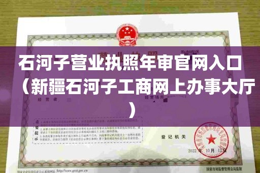 石河子营业执照年审官网入口（新疆石河子工商网上办事大厅）