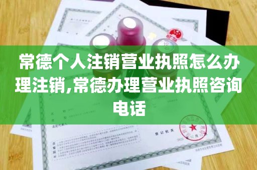 常德个人注销营业执照怎么办理注销,常德办理营业执照咨询电话