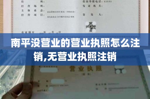 南平没营业的营业执照怎么注销,无营业执照注销