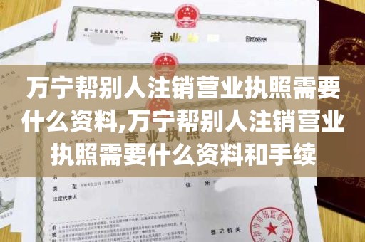 万宁帮别人注销营业执照需要什么资料,万宁帮别人注销营业执照需要什么资料和手续