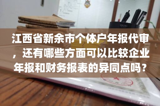 江西省新余市个体户年报代审，还有哪些方面可以比较企业年报和财务报表的异同点吗？
