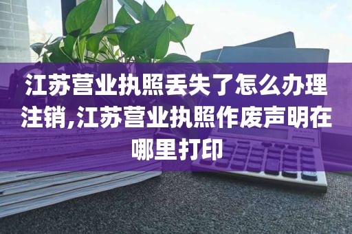 江苏营业执照丢失了怎么办理注销,江苏营业执照作废声明在哪里打印